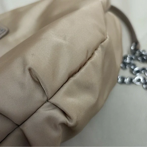 PRADA Re Edition Nylon 2006 Tessuto Beige Small Crescent Moon Bag - Picture 15 of 15